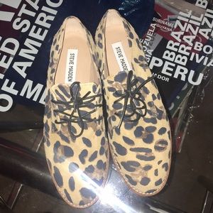 Leopard Print Red Bottom Steve Maddens 💋